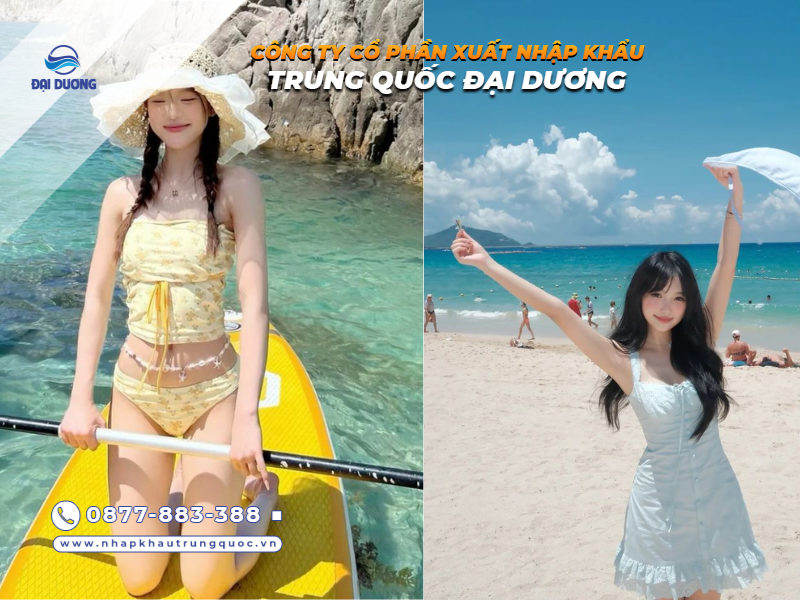 Bộ đồ đi biển nữ nhập hàng từ Trung Quốc 