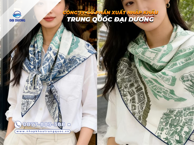 Khăn choàng cổ vuông nguồn hàng từ Trung Quốc (2)