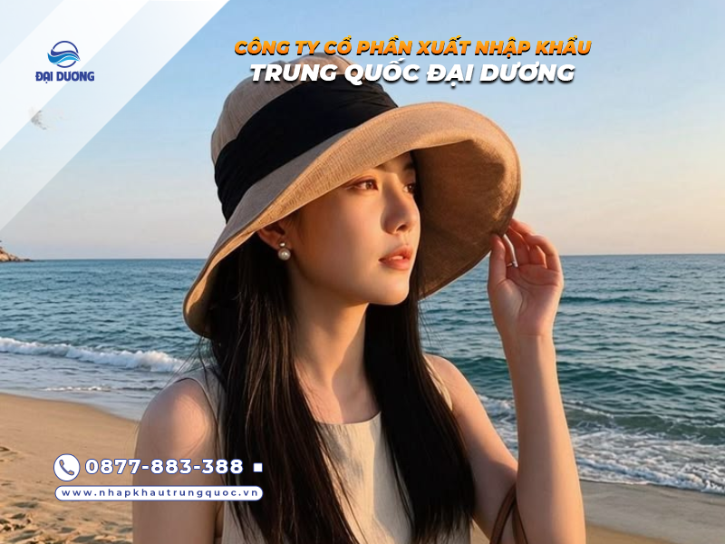 Mũ vành rộng nữ nhập khẩu từ Trung Quốc (3)
