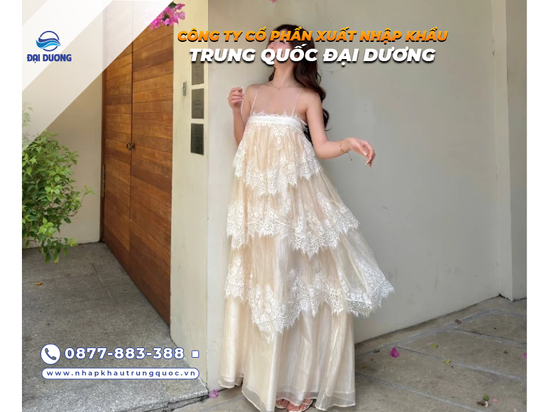 Nguồn hàng váy maxi dáng dài từ Trung Quốc