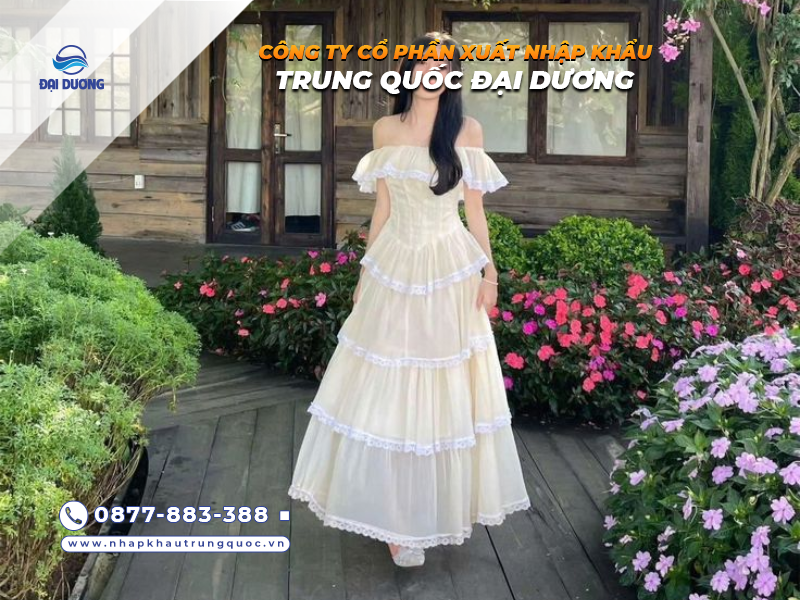 Nguồn hàng váy maxi dáng dài từ Trung Quốc