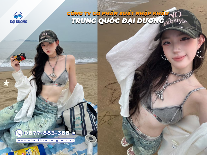 Nguồn nhập bộ phụ kiện đi biển nữ giới từ Trung Quốc (6)
