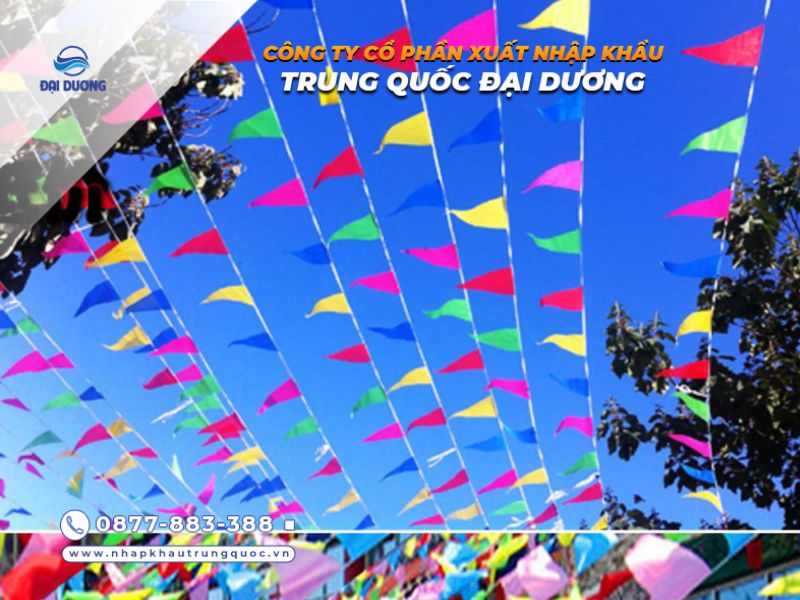 Dây cờ trang trí từ Trung Quốc có chất lượng 