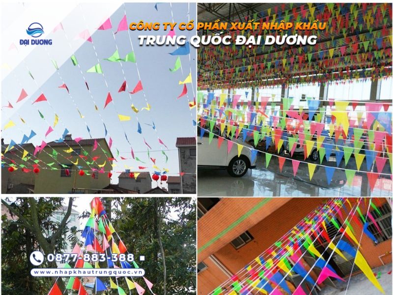 Dây cờ trang trí từ Trung Quốc có chất lượng