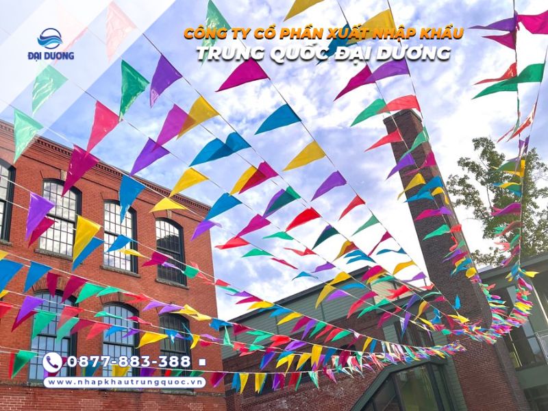Dây cờ trang trí từ Trung Quốc có chất lượng 