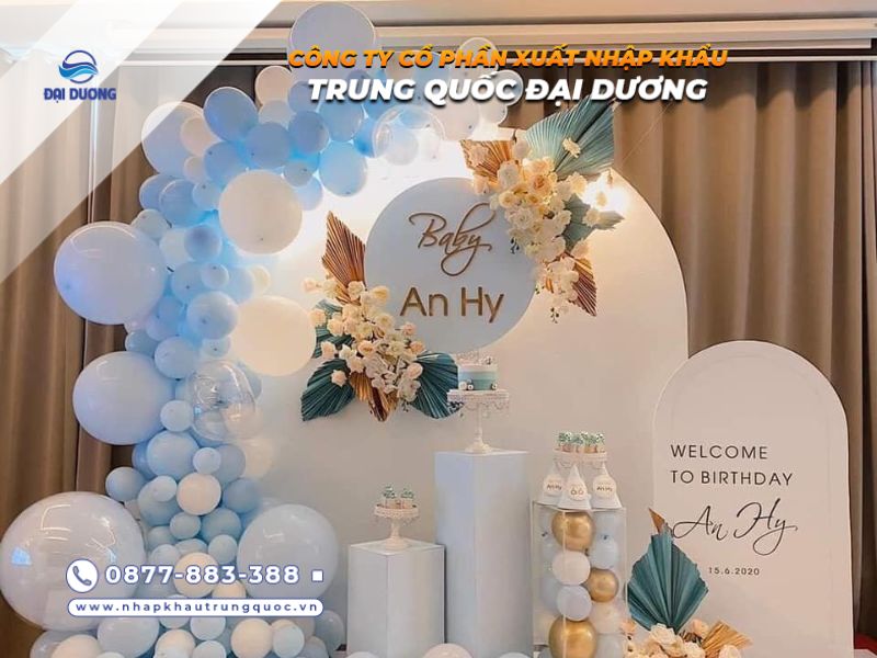Nên nhập bóng bay trang trí từ Trung Quốc