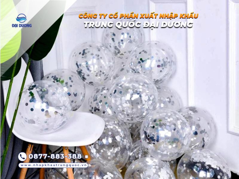 Nên nhập bóng bay trang trí từ Trung Quốc