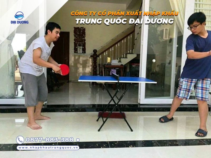 Bàn bóng bàn mini từ Trung Quốc về Việt Nam 