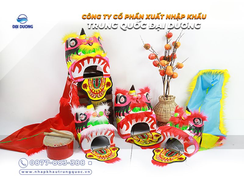 Các mẫu đầu lân mini hiện đại nhập hàng từ Trung Quốc (1)