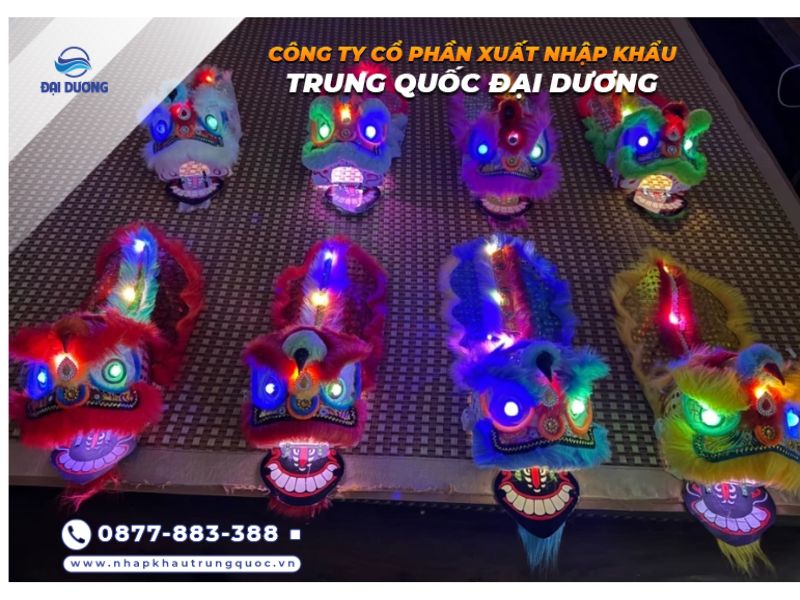 Các mẫu đầu lân mini hiện đại nhập hàng từ Trung Quốc 