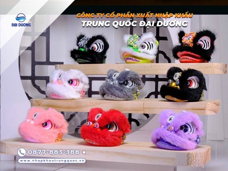 Các mẫu đầu lân mini hiện đại nhập hàng từ Trung Quốc 