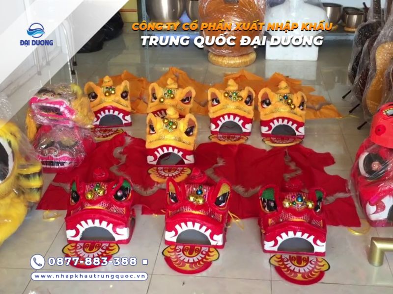 Các mẫu đầu lân mini hiện đại nhập hàng từ Trung Quốc (1)