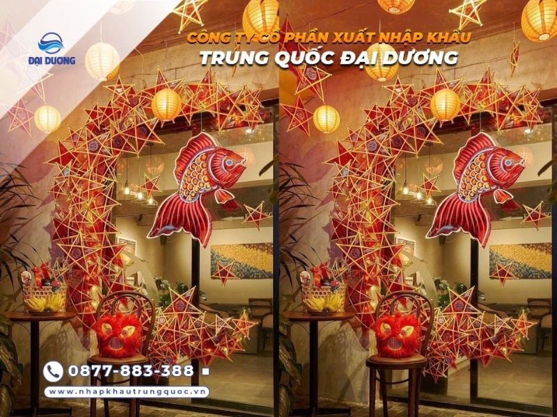 Đèn ông sao Trung Thu đa dạng mẫu từ Trung Quốc