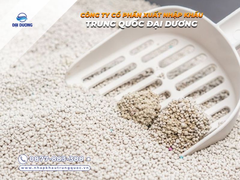 Những loại cát cho mèo từ Trung Quốc chất lượng