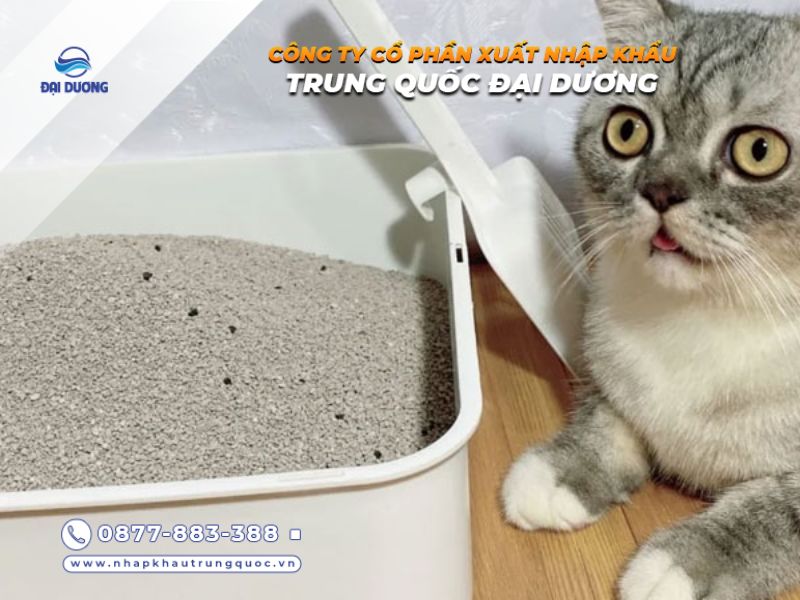 Những loại cát cho mèo từ Trung Quốc chất lượng