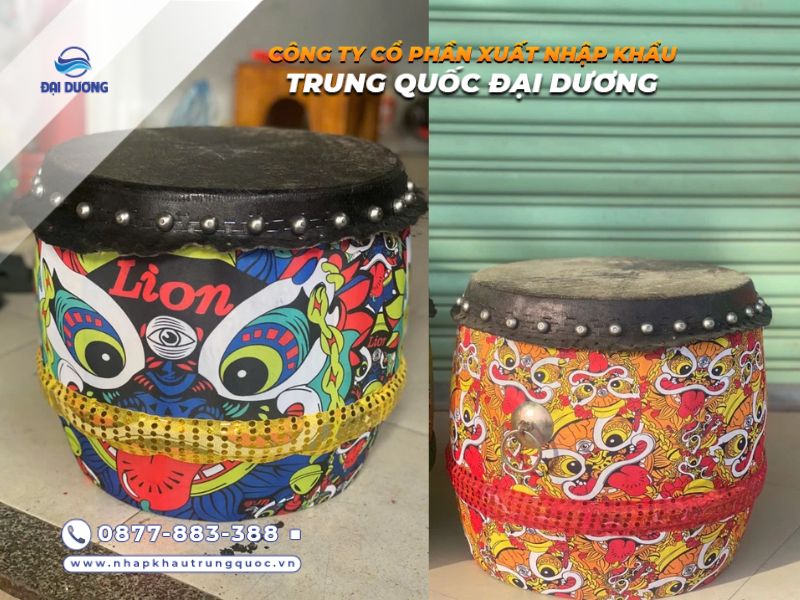 Trống múa lân Trung Thu cho bé từ Trung Quốc
