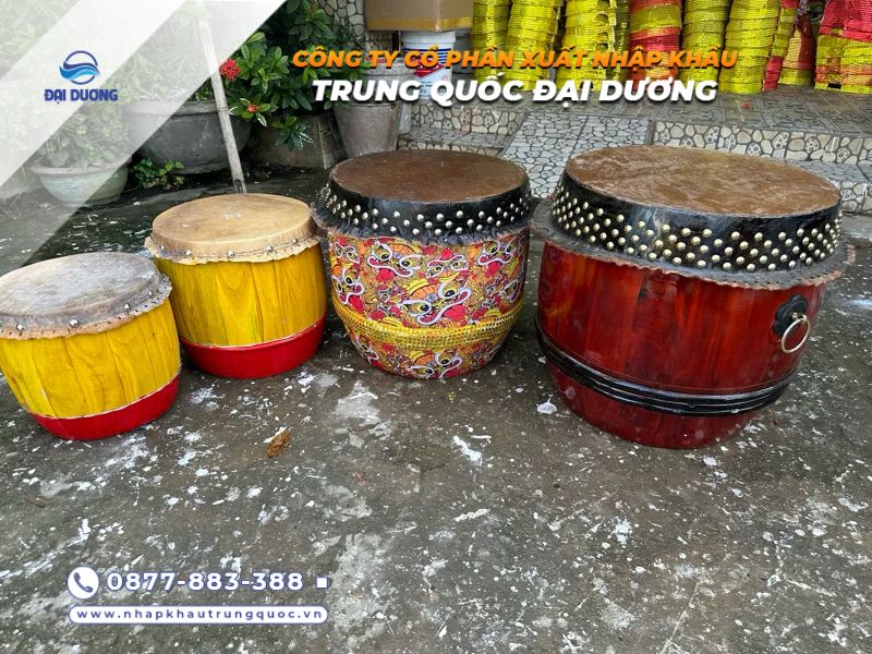 Trống múa lân Trung Thu cho bé từ Trung Quốc