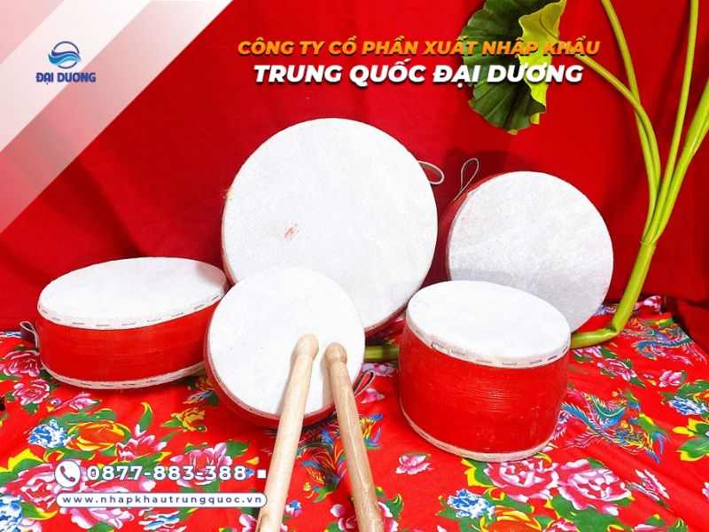 Trống múa lân Trung Thu cho bé từ Trung Quốc