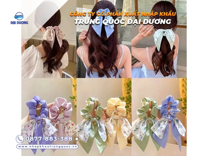 Dây buộc tóc nữ Trung Quốc đa dạng mẫu dễ nhập dễ bán