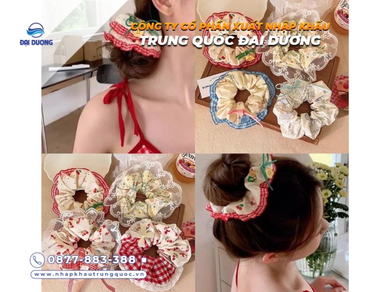 Dây buộc tóc nữ Trung Quốc đa dạng mẫu dễ nhập dễ bán