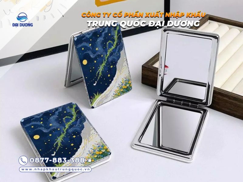 Gương trang điểm mini Trung Quốc đa dạng mẫu dễ nhập về bán
