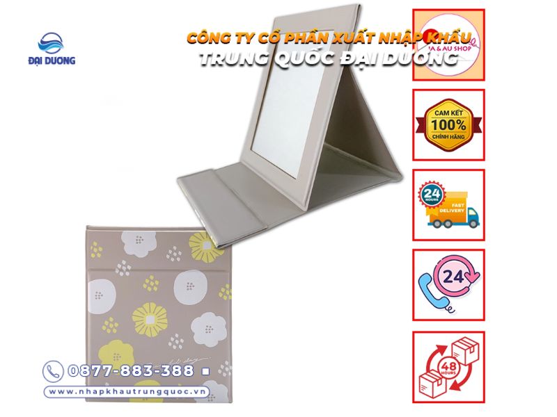 Gương trang điểm mini Trung Quốc đa dạng mẫu dễ nhập về bán