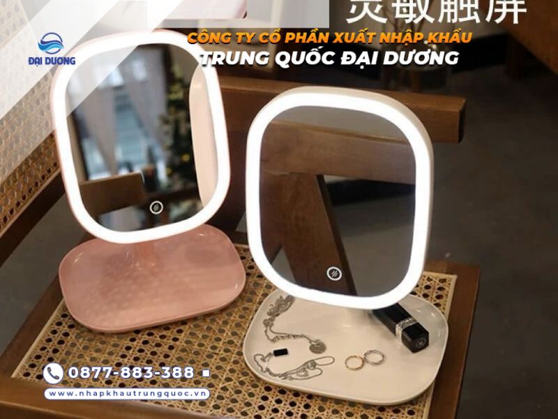 Gương trang điểm mini Trung Quốc đa dạng mẫu dễ nhập về bán
