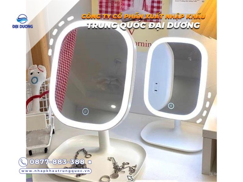 Gương trang điểm mini Trung Quốc đa dạng mẫu dễ nhập về bán