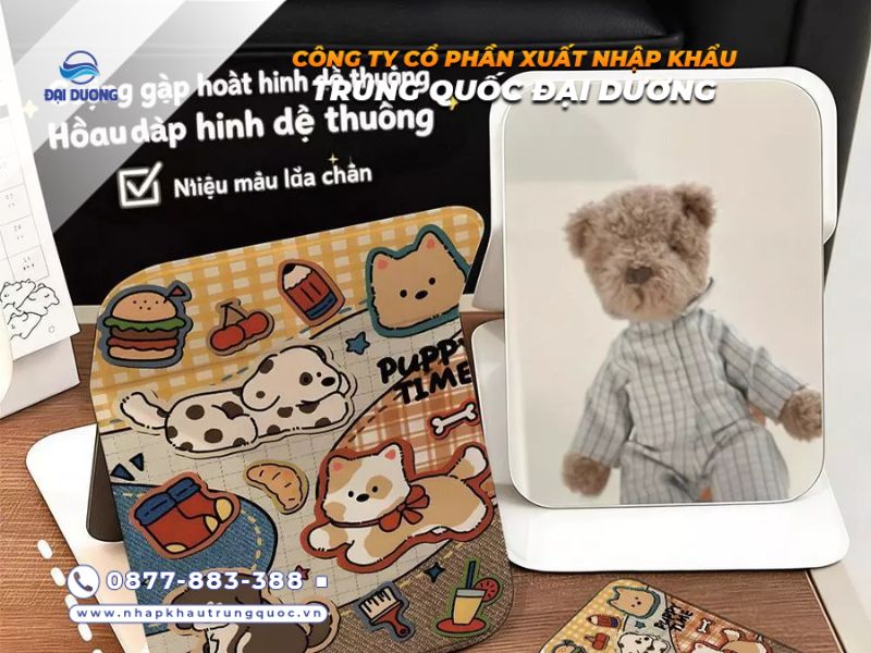 Gương trang điểm mini Trung Quốc đa dạng mẫu dễ nhập về bán