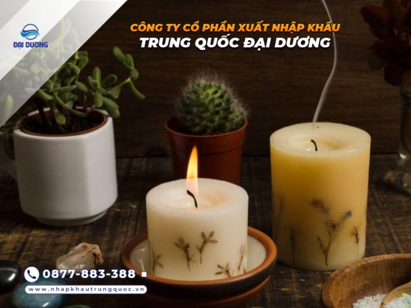 Nến thơm Trung Quốc đa dạng mùi hương và mẫu mã dễ nhập
