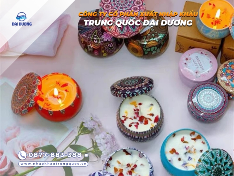 Nến thơm Trung Quốc đa dạng mùi hương và mẫu mã dễ nhập 