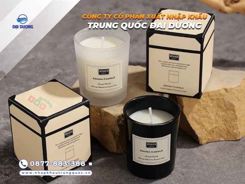 Nến thơm Trung Quốc đa dạng mùi hương và mẫu mã dễ nhập