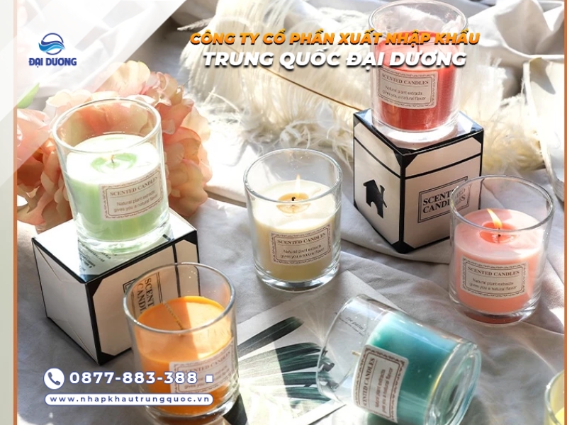 Nến thơm Trung Quốc đa dạng mùi hương và mẫu mã dễ nhập 