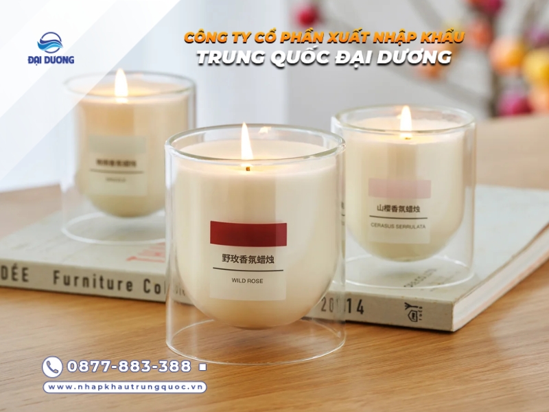Nến thơm Trung Quốc đa dạng mùi hương và mẫu mã dễ nhập
