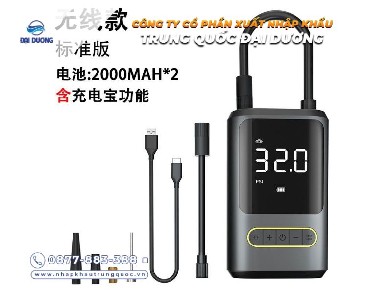 Máy bơm lớp ô tô mini nhập khẩu từ Trung Quốc chính hãng