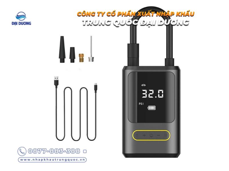 Máy bơm lớp ô tô mini nhập khẩu từ Trung Quốc chính hãng