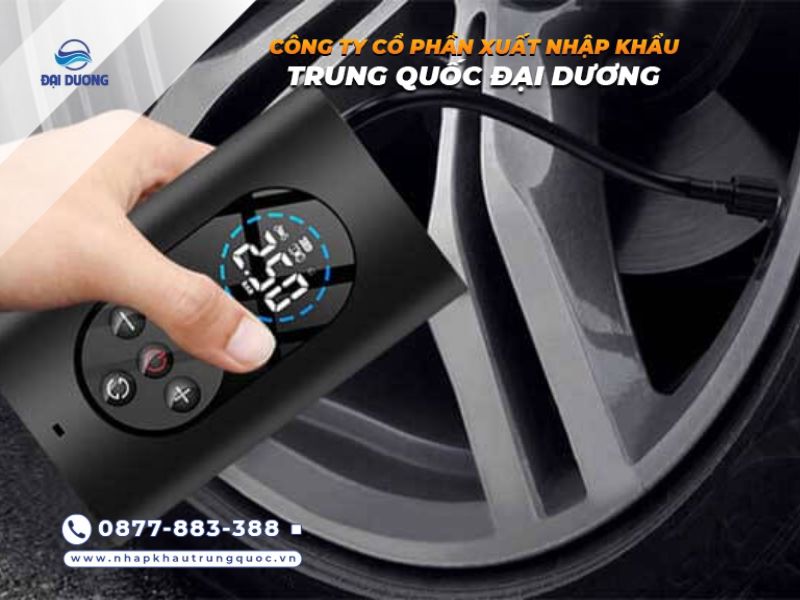 Máy bơm lớp ô tô mini nhập khẩu từ Trung Quốc chính hãng