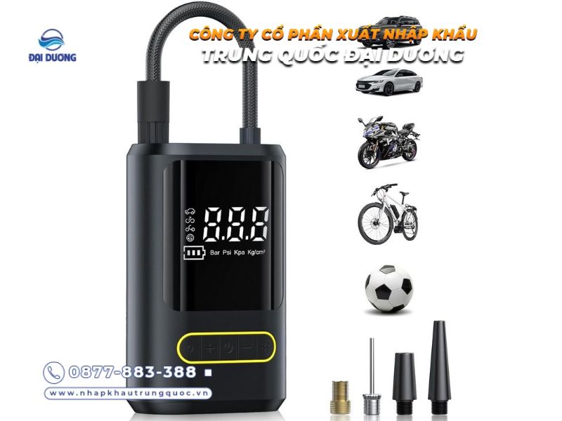 Máy bơm lớp ô tô mini nhập khẩu từ Trung Quốc chính hãng
