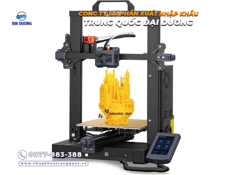 Máy in 3D nhập khẩu từ Trung Quốc nhỏ gọn, tiện dụng