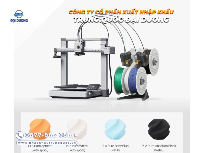 Máy in 3D nhập khẩu từ Trung Quốc nhỏ gọn, tiện dụng