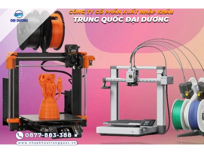 Máy in 3D nhập khẩu từ Trung Quốc nhỏ gọn, tiện dụng