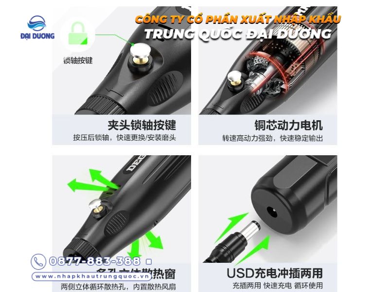 Máy khắc laser cầm tay từ Trung Quốc đa dạng mẫu mã