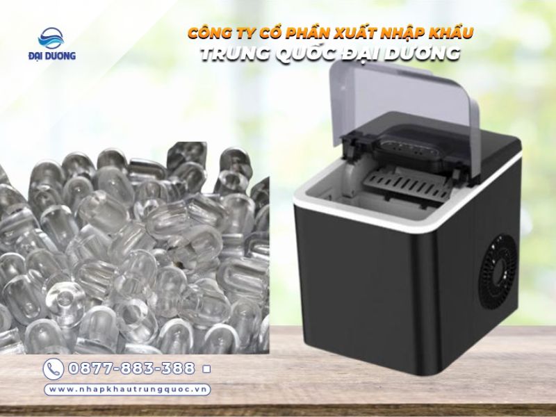 Máy làm đá viên mini Trung Quốc nhỏ gọn, đa dạng mẫu mã
