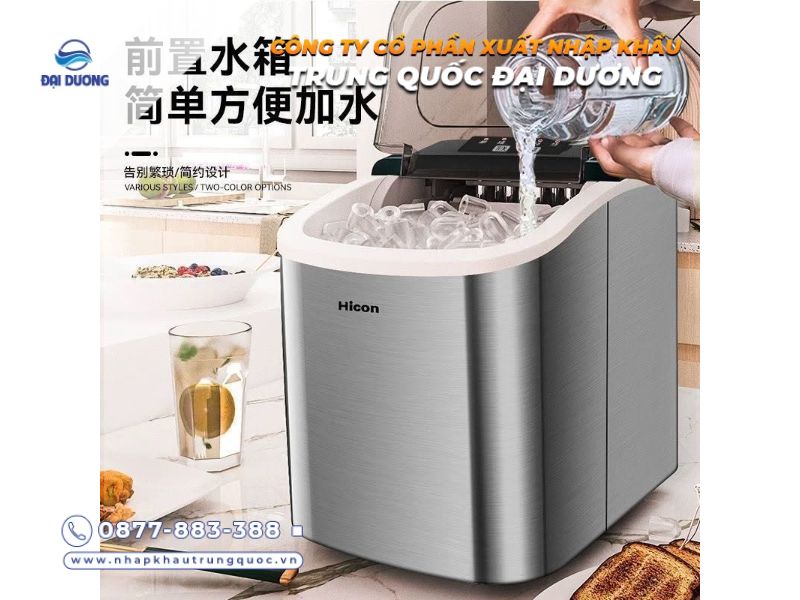 Máy làm đá viên mini Trung Quốc nhỏ gọn, đa dạng mẫu mã