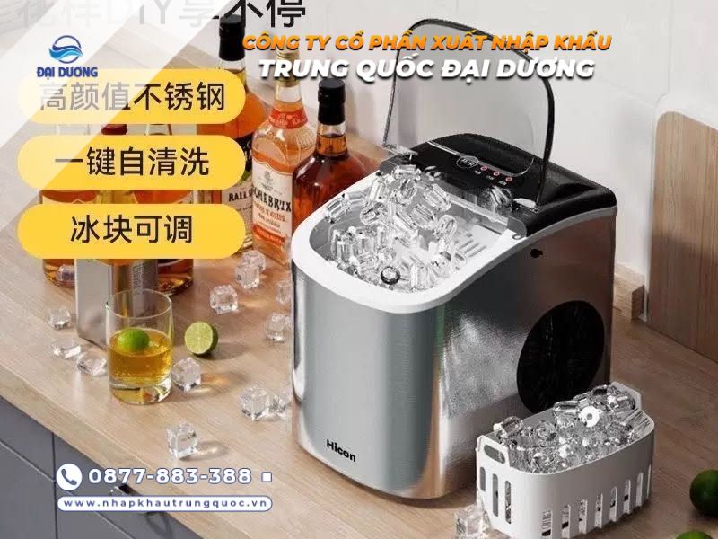 Máy làm đá viên mini Trung Quốc nhỏ gọn, đa dạng mẫu mã