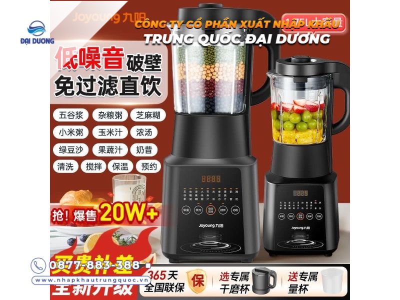 Máy làm sữa hạt nhập khẩu từ Trung Quốc uy tín trên thị trường 