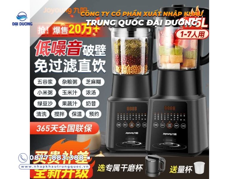 Máy làm sữa hạt nhập khẩu từ Trung Quốc uy tín trên thị trường 