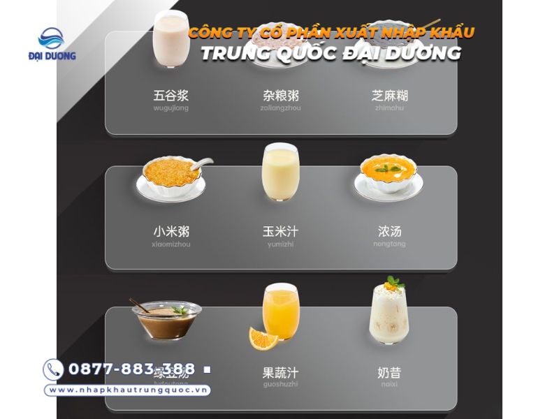 Máy làm sữa hạt nhập khẩu từ Trung Quốc uy tín trên thị trường 