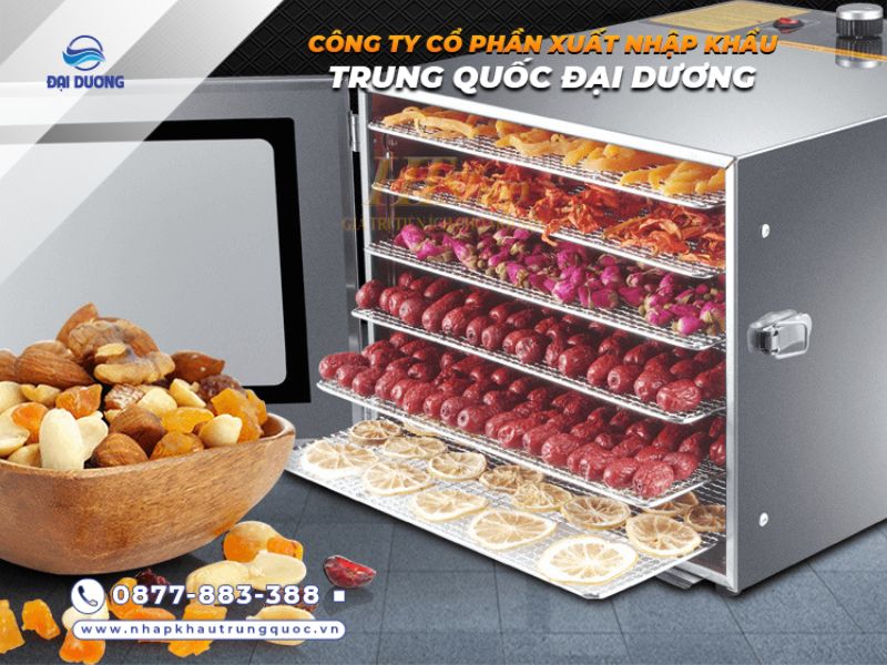 Máy sấy thực phẩm mini Trung Quốc đa dạng mẫu mã, dễ lựa chọn