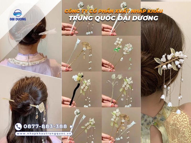Nguồn hàng Trâm cài tóc nhập khẩu từ Trung Quốc